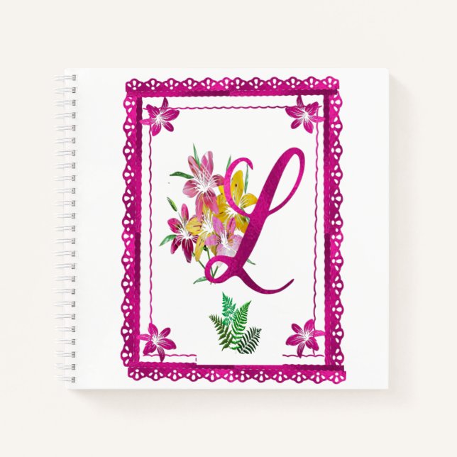 Cuaderno Monograma L: portátil (Anverso)