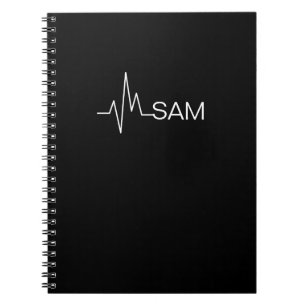 Cuaderno Monograma latido médico para Médicas y enfermera