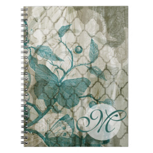 Cuaderno Monograma  Mariposas árabes V