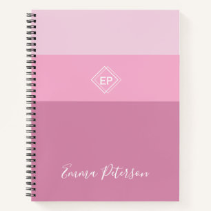 Cuaderno Monograma Minimalista de personalizable