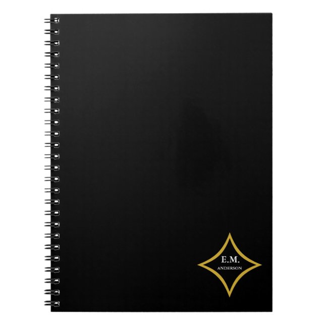 Cuaderno Monograma Minimalista moderno (Frente)
