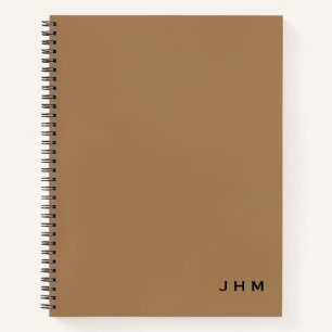 Cuaderno Monograma mínimo profesional y negro