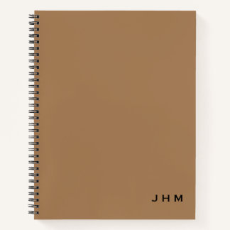 Cuaderno Monograma mínimo profesional y negro