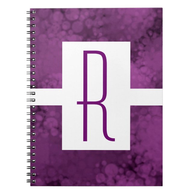 Cuaderno Monograma morado (Frente)