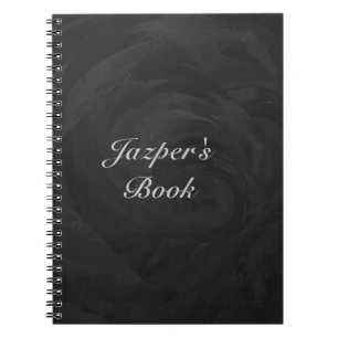Cuaderno Monograma negro Kohl personalizado