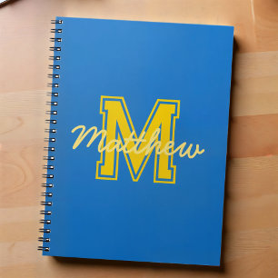 Cuaderno Monograma niño moderno precoz hogar de regreso a l