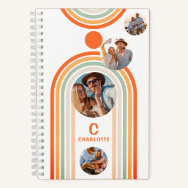Cuaderno Monograma Nombre Arco Boho Varias Fotos Femenino M