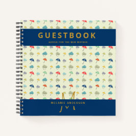 Cuaderno Monograma Nuevo consejo de la madre Baby Shower Li