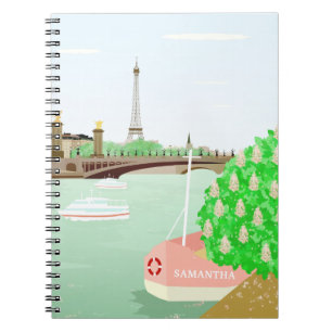 Cuaderno Monograma Paris Cityscape Notebook (80 páginas B&W
