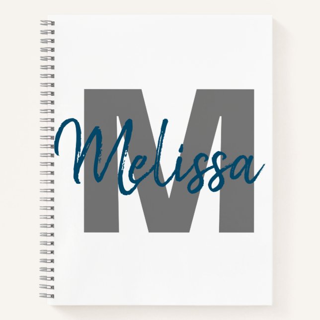 Cuaderno Monograma personalizado (Anverso)