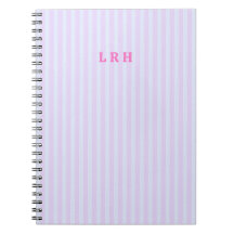 Monograma Personalizado de Raya Vintage Rosa