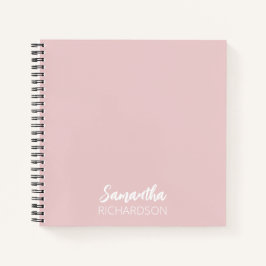 Cuaderno Monograma Personalizado Moderno y Simple