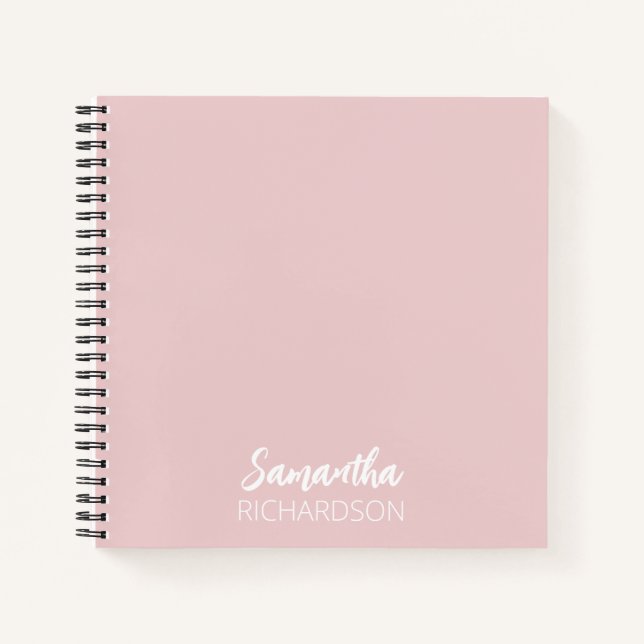 Cuaderno Monograma Personalizado Moderno y Simple (Anverso)