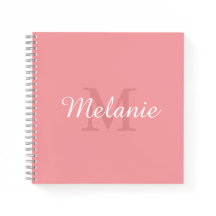 Monograma Personalizado Sencillo y Elegante Rosa