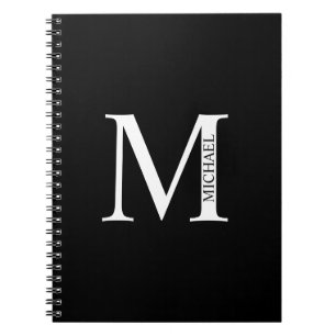 Cuaderno Monograma personalizado y bloc de notas de nombre