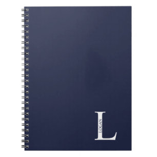 Cuaderno Monograma personalizado y bloc de notas de nombre