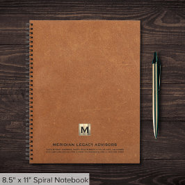 Cuaderno Monograma profesional inicial