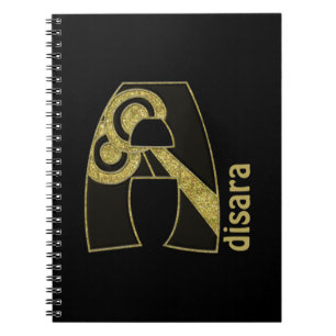 Cuaderno monograma retro - A