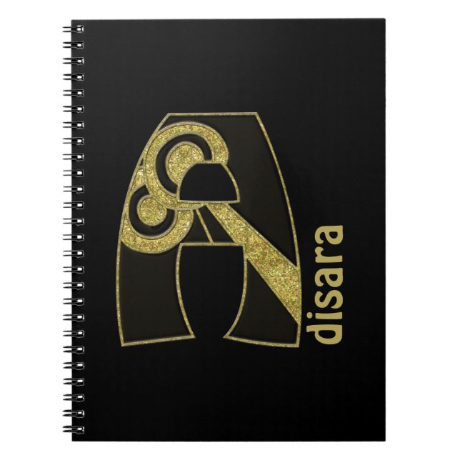 Cuaderno monograma retro - A (Frente)