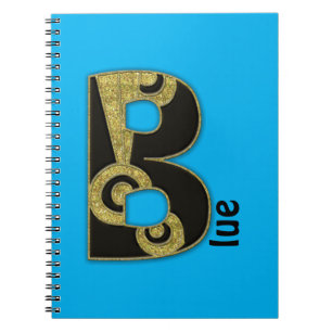 Cuaderno monograma retro - B