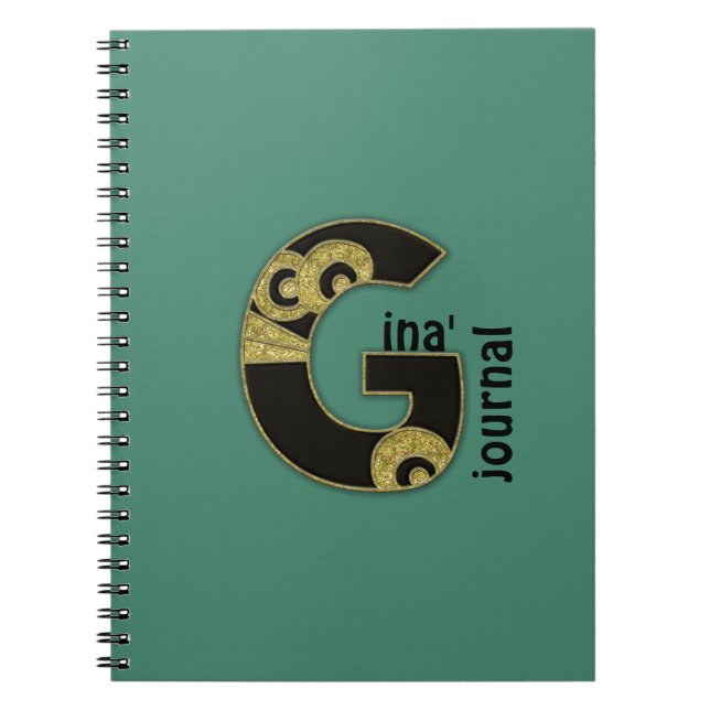 Cuaderno monograma retro - G (Frente)