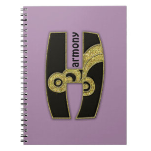 Cuaderno monograma retro - H