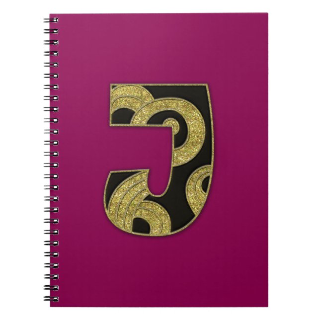 Cuaderno monograma retro - J (Frente)