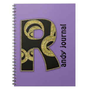 Cuaderno monograma retro - R