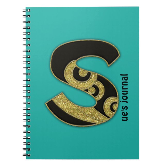 Cuaderno monograma retro - S (Frente)