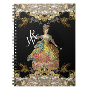 Cuaderno Monograma rococó de Salon de Liquid french
