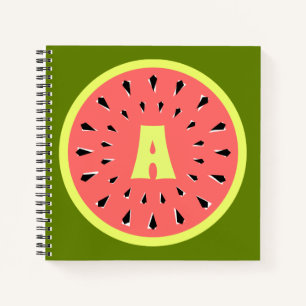 Cuaderno Monograma rosa de sandía