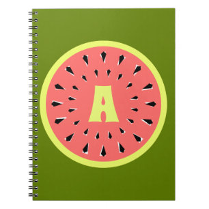 Cuaderno Monograma rosa de sandía