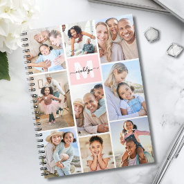 Cuaderno Monograma Rosa Rubor Fotográfico