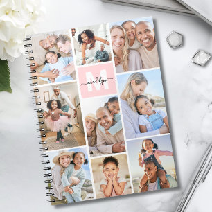 Cuaderno Monograma Rosa Rubor Fotográfico