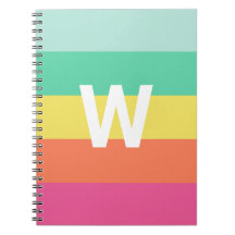 Monograma Sherbet Arcoíris Bloque de Color Persona