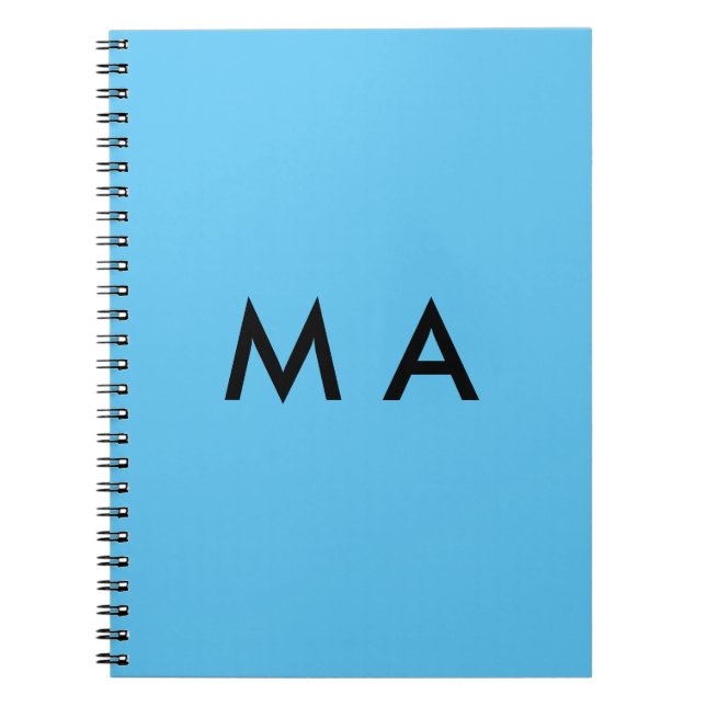 Cuaderno Monograma simple añada su letra de nombre man mini (Frente)