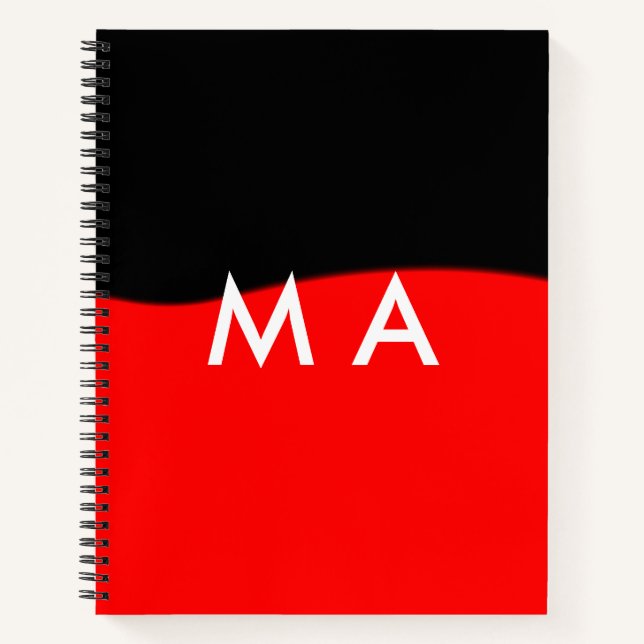 Cuaderno Monograma simple añada su letra de nombre man mini (Anverso)
