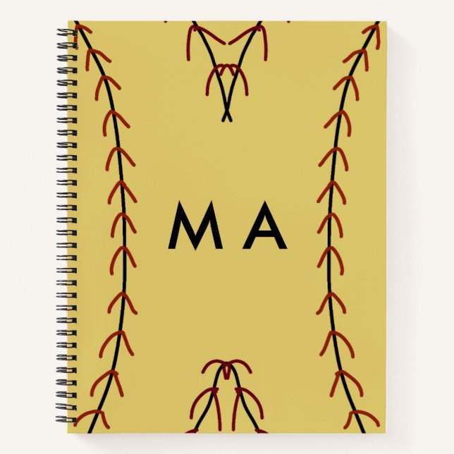 Cuaderno Monograma simple añada su letra de nombre man mini (Anverso)