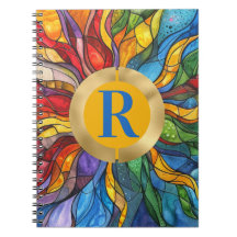 Monograma Sol Mosaico Vidrio Manchado