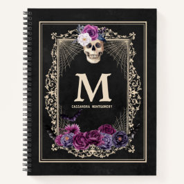 Cuaderno Monograma y esbozo de nombre del Personalizado de