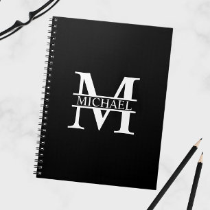 Cuaderno Monograma y nombre personalizados
