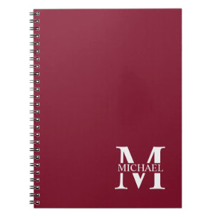 Cuaderno Monograma y nombre personalizados