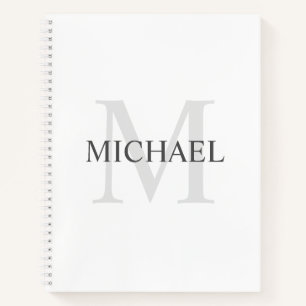 Cuaderno Monograma y nombre personalizados