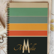 Monogramación de rayas azul y rosa de la marina re