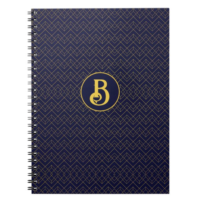Cuaderno Monogramado Art Deco (Frente)
