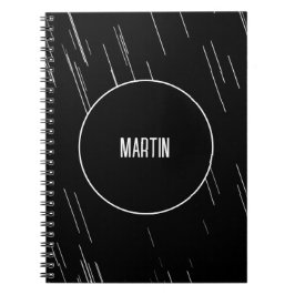 Cuaderno Monogramado De Blanco Y Negro Urbano