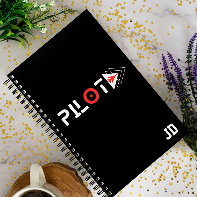 Cuaderno Monogramado, Minimalista, Personalizado, avión, pi (Subido por el creador)