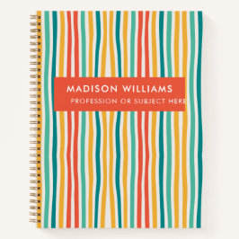 Cuaderno monogramado, nombre,