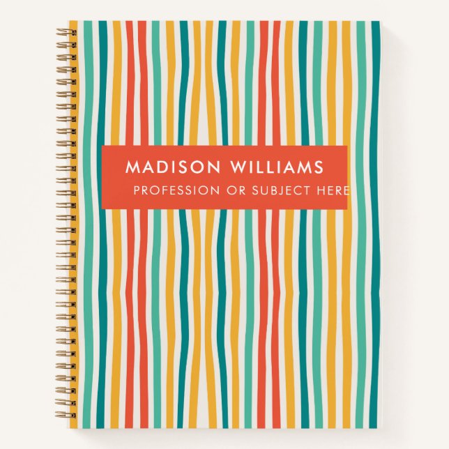 Cuaderno monogramado, nombre, (Anverso)