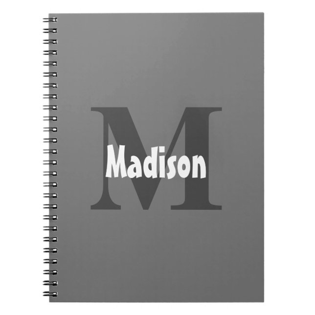 Cuaderno Monogramas Nombre Boda Fiesta de regalo Favor del  (Frente)